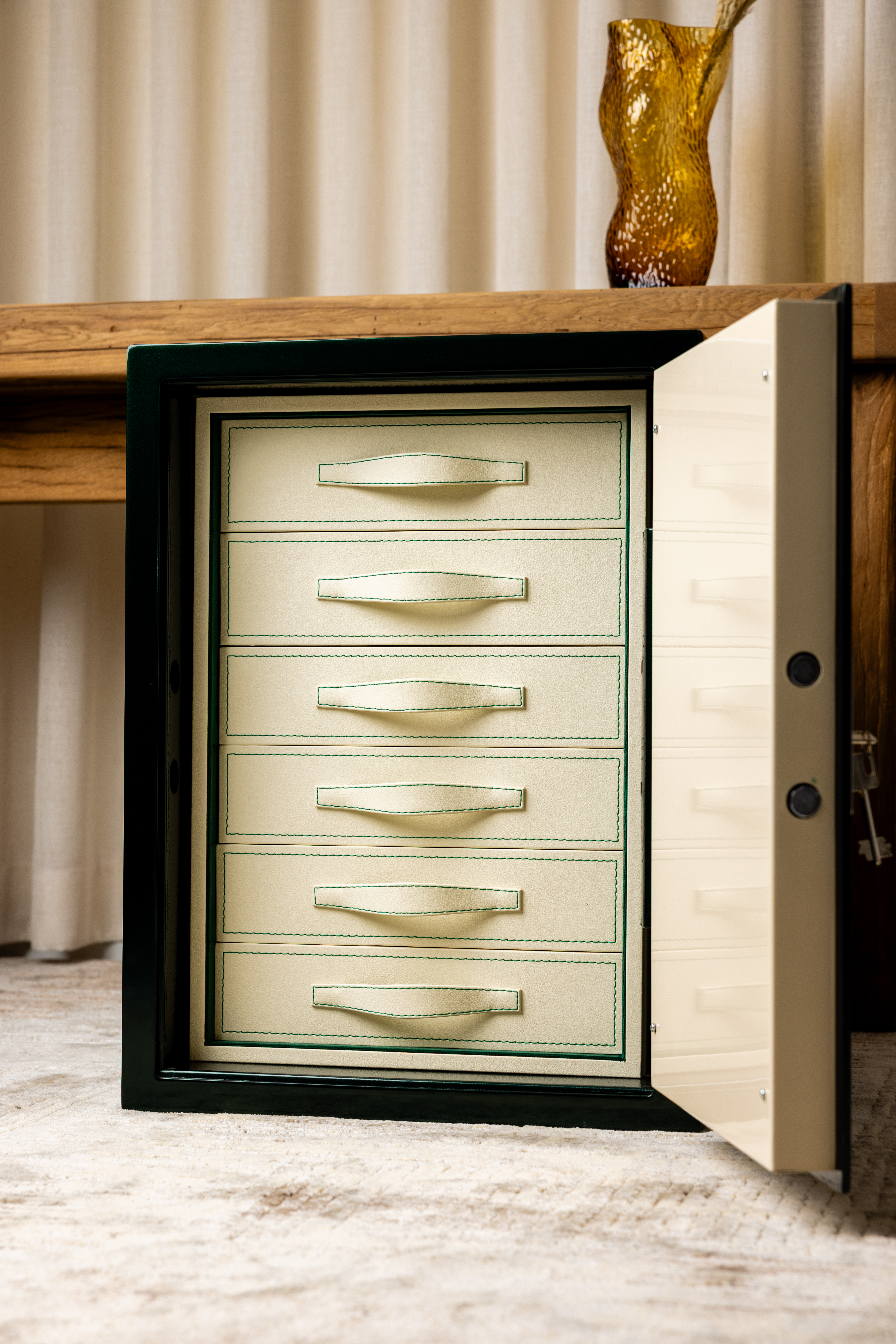 Luxuria jewellery safe — bespoke craftsmanship detail